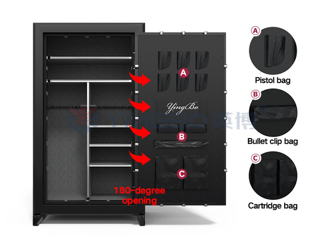 Solid Steel Heavy Fireproof Gun Safe Box Steel For Gun Storage