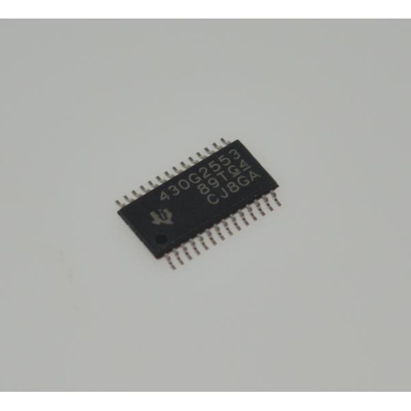  MSP430G2553IPW28R: 16MHz 16-bit Ultra-Low-Power MCU with 16KB Flash, 512B RAM, 10-bit ADC, Timer, UART/SPI/I2C, On-chip Emulation &amp; Extended Temp Manufactures