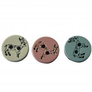  2 Hole In 18L Fancy Plastic Buttons With Silk Printed For Garment Accessories Manufactures