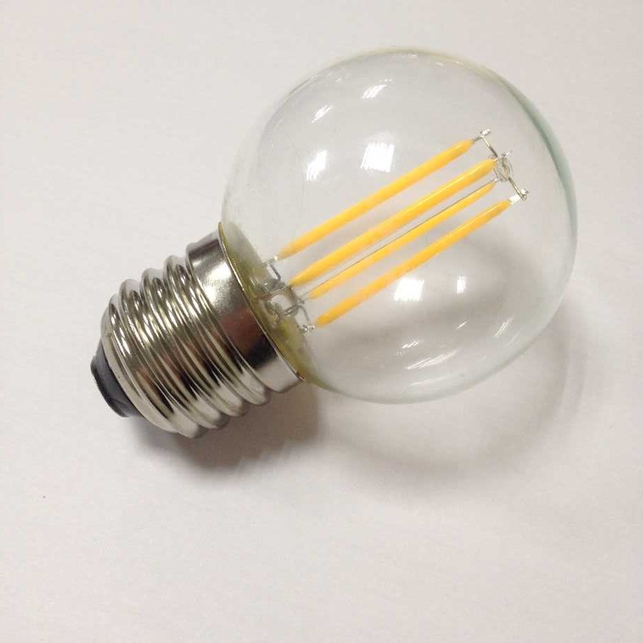 smart design glass shell G50 type 3.5W filament led bulbs light dimmable E26 screw