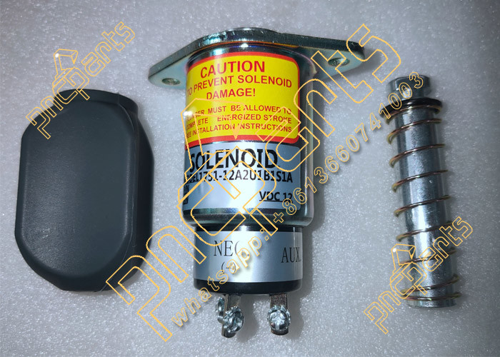 Excavator Spare Parts 1751-12A2U1B1S1A Stop Solenoid 12V Shutoff Valve