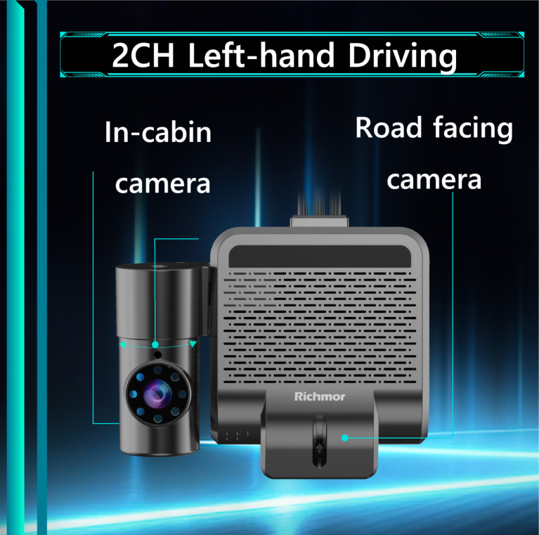 4G WiFi GPS Dashcam 1080P DVR Recording With H.265 Video Compression And ADAS Function