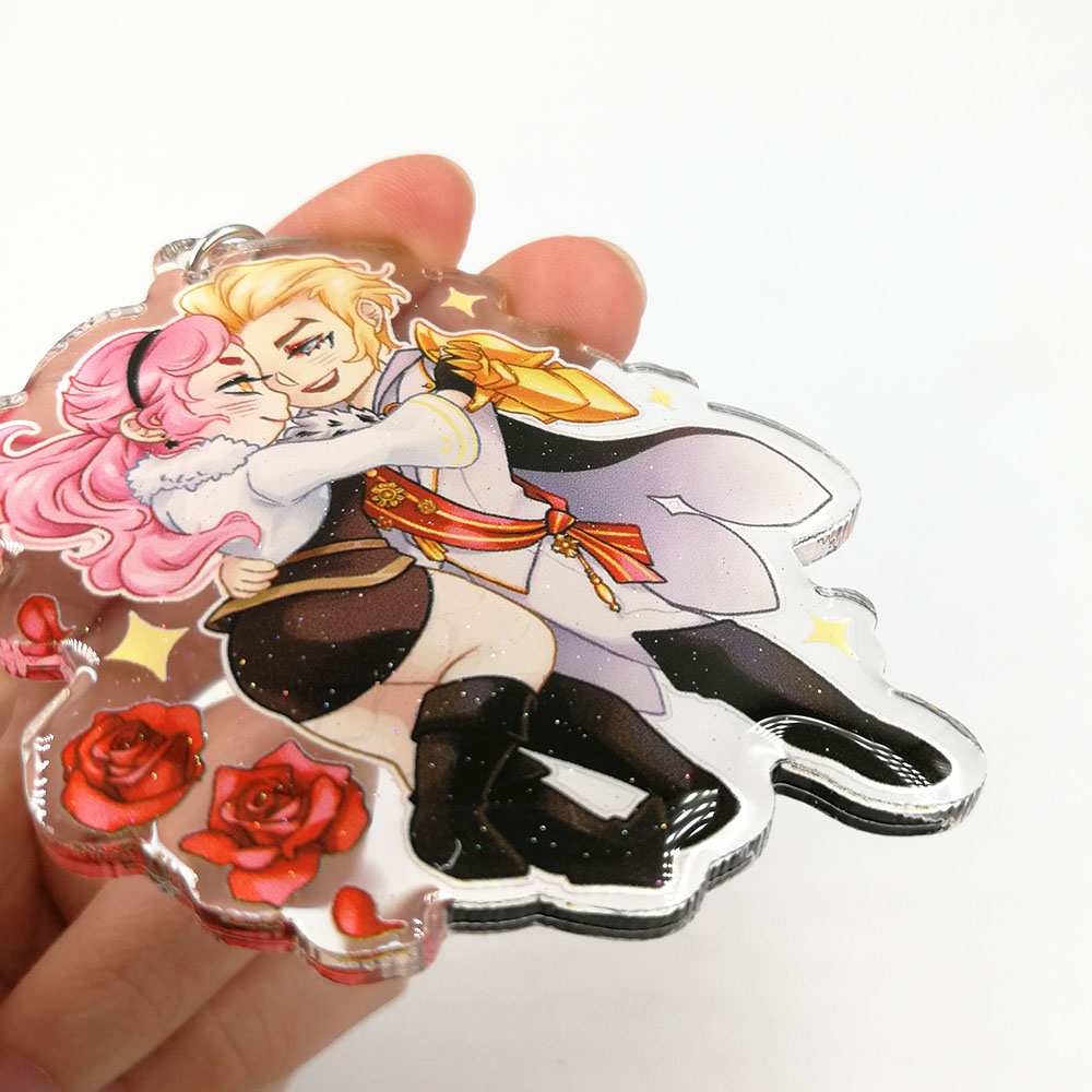 Customized Logo Epoxy Anime Figure Make Your Own Acrylic Keychain Charms