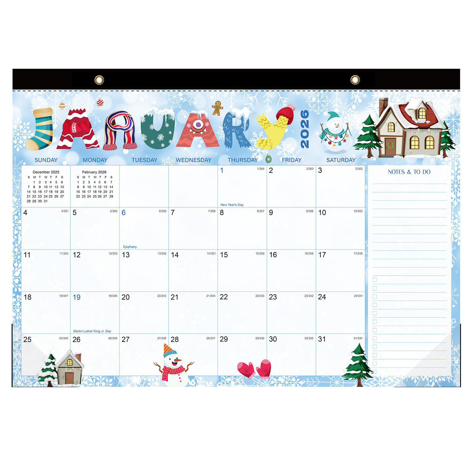 Glossy Paper Type Custom Wall Calendars For Business Needs