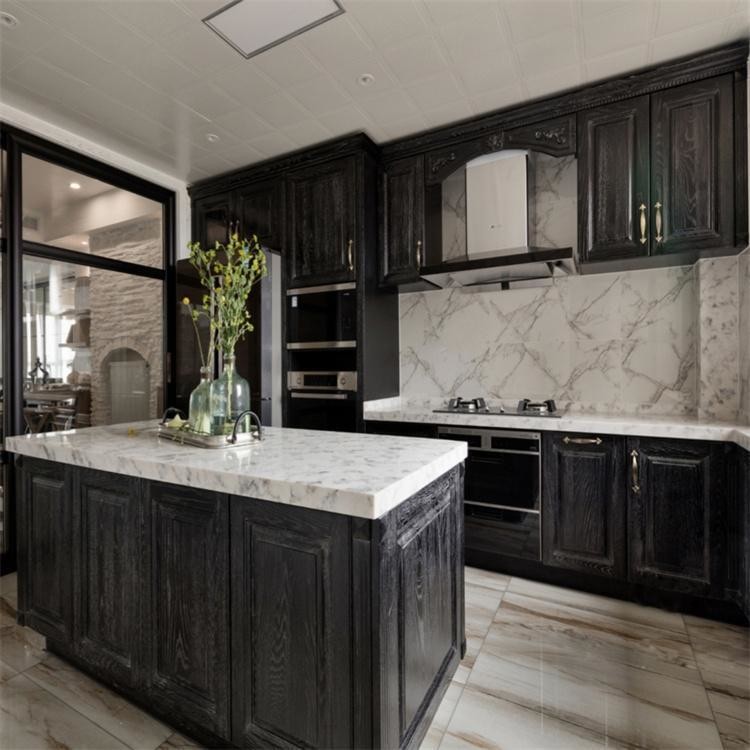 MDF Plywood Door Kitchen Storage Cabinets And Countertops