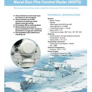 Monopulse Naval Gun Fire Control and Tracking Radar System NGFS