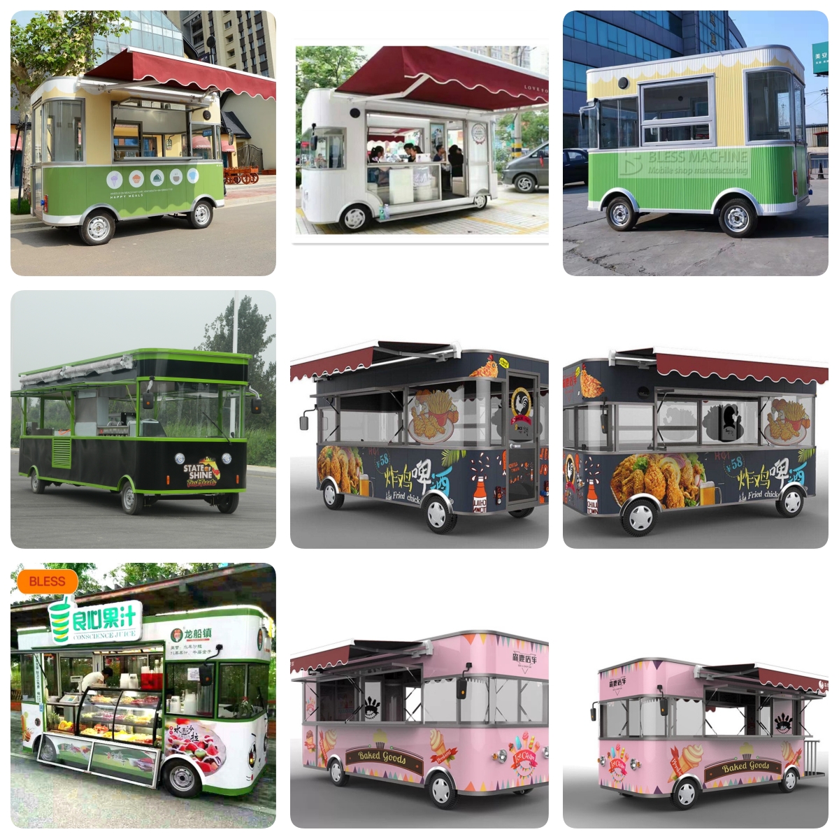 Multifunctional Automatic Gasoline Food Trailer for Full Automatic Mobile Food Truck