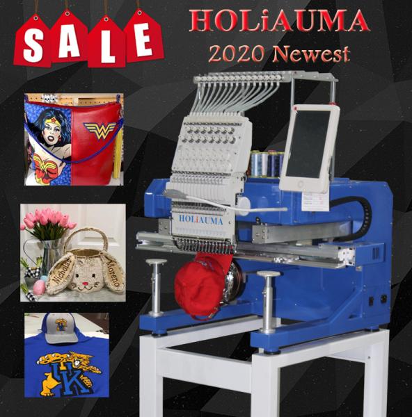 15 Needles Single head Computerized 450*650mm big embroidery area beads golf