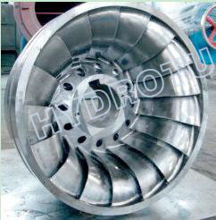 China Horizontal Shaft Francis Turbine Runner with Water Head From 10m to 300m on sale