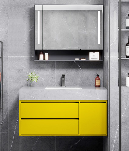 All Aluminum Alloy Mirror Cabinet with Intelligent Switch Control LED Light Demist Storage Factory Direct Sale Mirror