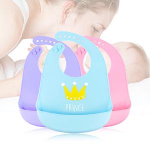  Feeding Silicone Baby Bibs With Ultra Soft Edges Multi Color Easy To Use Manufactures