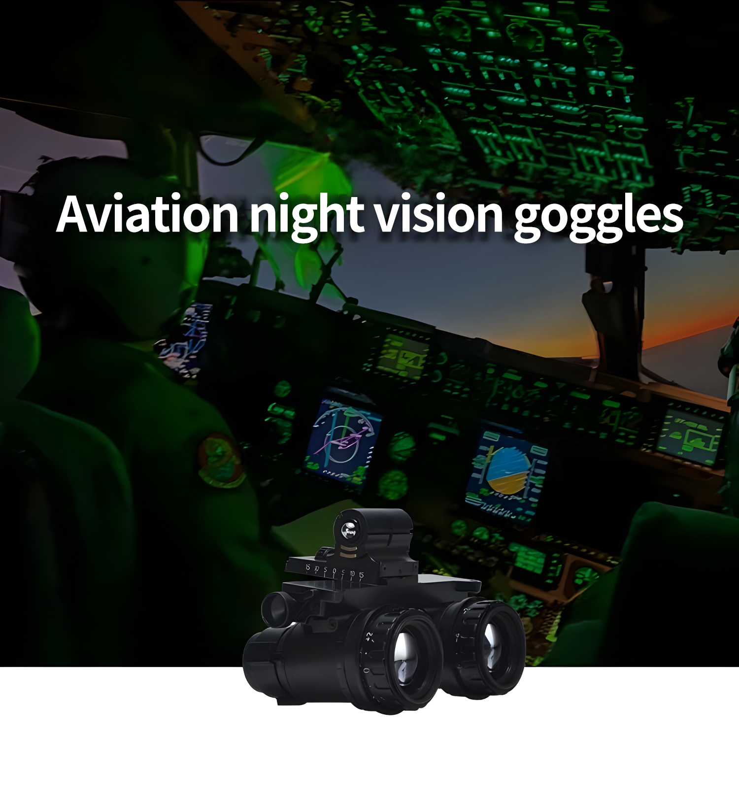 10 Hours Night Vision Infrared Vision Binoculars Auto Gating Aviation Goggles