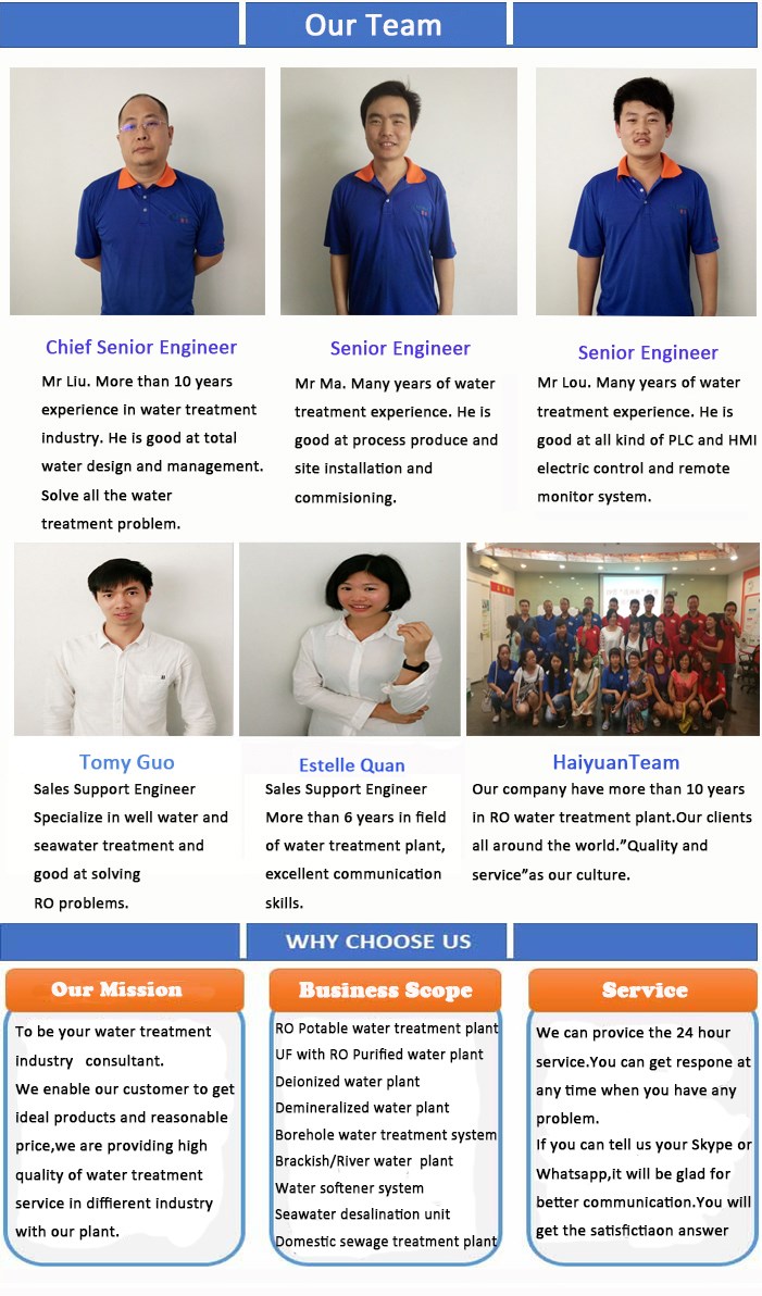 RO water treatment system borehole salt salty water treatment system