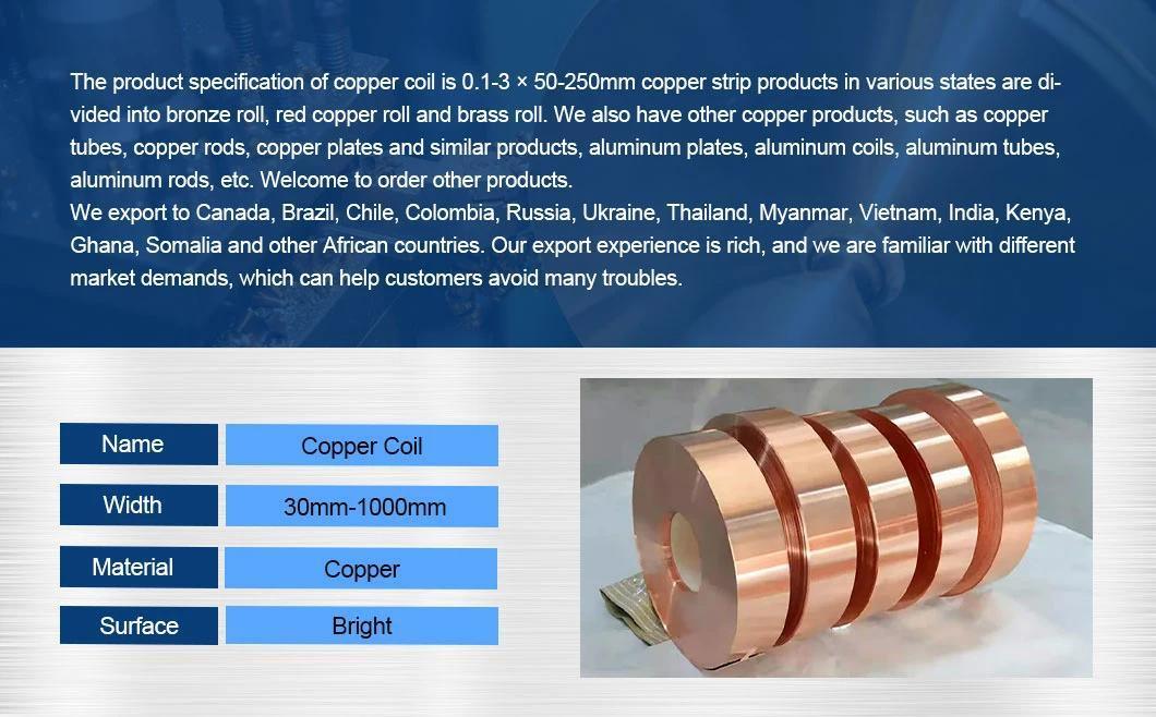 Factory Customized Low Price Copper Coils in Stock for Building