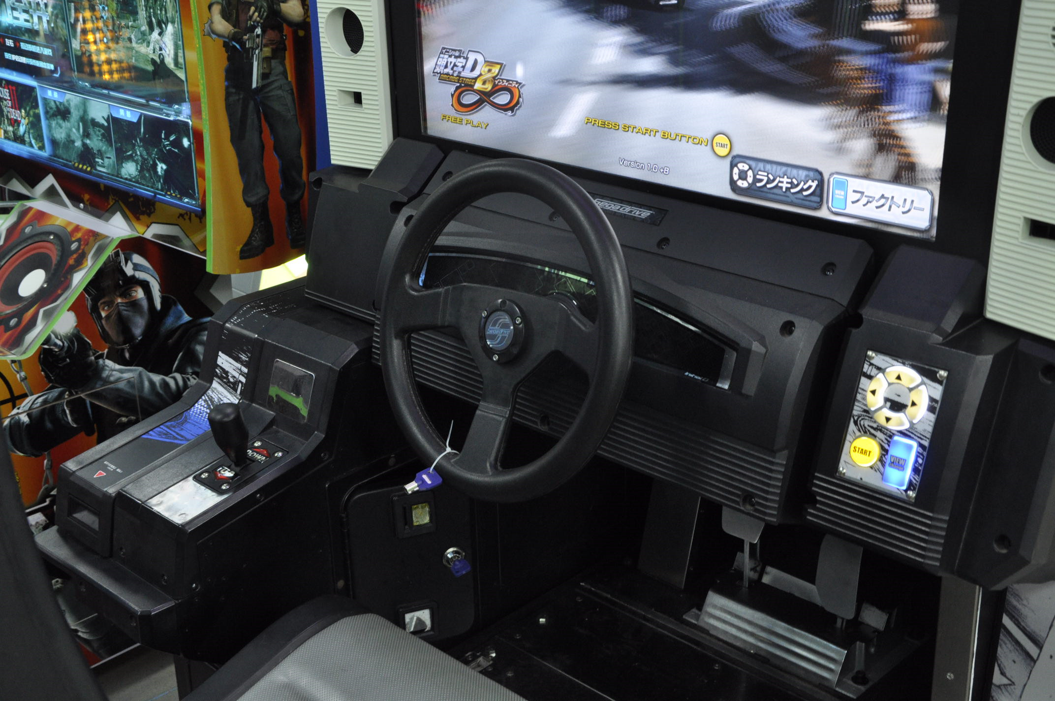 Electric Racing Game Machine , Linkable Driving Simulator Arcade Machine