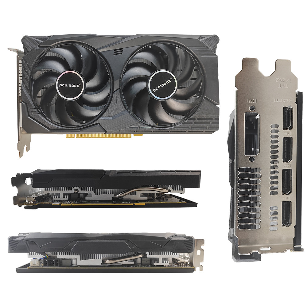 PCWINMAX OEM New Radeon RX 580 Graphics Card 2048SP 8G GDDR5 256Bit PC Gaming Video Card with 1 * HD + 3 * DP Output for Wholesale