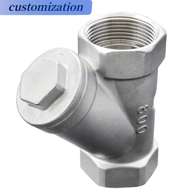 SUS304 316 Ductile Iron Y Type Strainer for Medium Temperature Water Treatment System