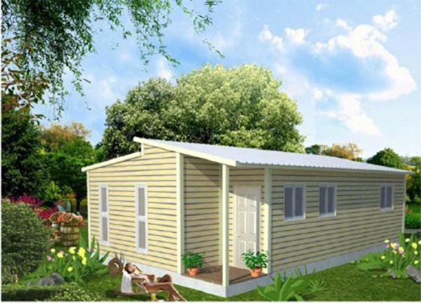 Light Steel Frame Australian Granny Flats painted wood door glass wool