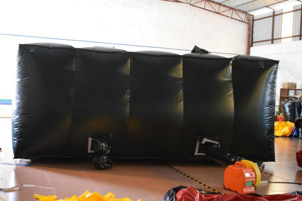 Exciting Square Black Inflatable Sports Games / Outdoor Inflatable Laser Tag