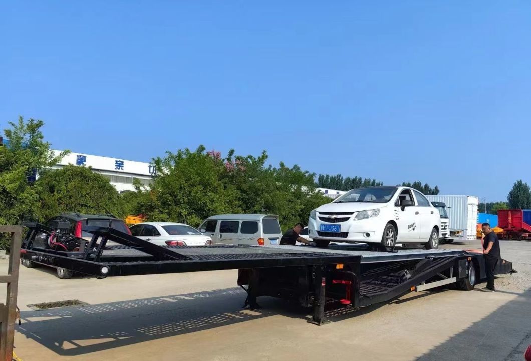 China Factory Sing Axle Car Transport Semi-Trailer Transport Car Chinese Brand Landing Gear Semi Trailer