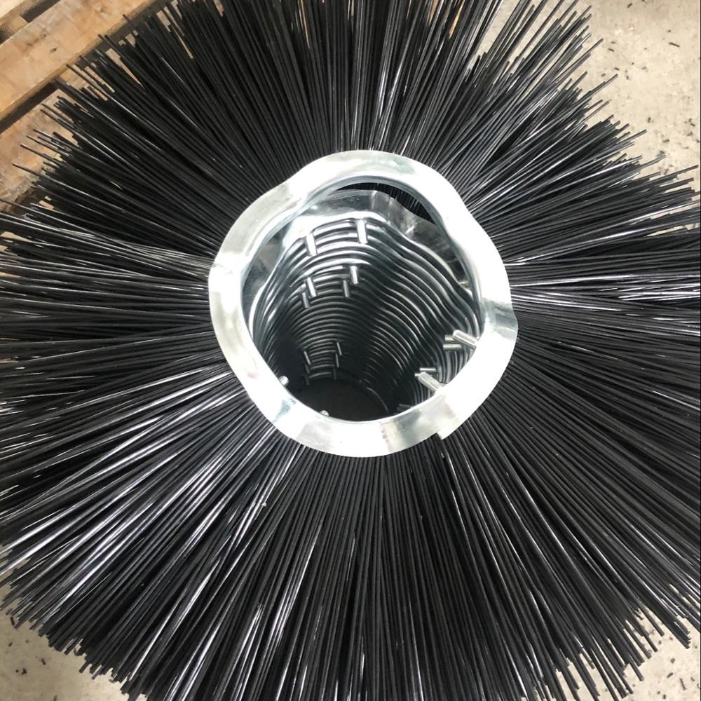 Poly Wafer Road Sweeping Machine Brushes Truck Attachment Convoluted Shape