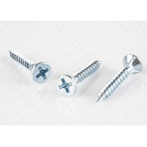 Bule White Zinc Plated Bugle Head Self Tapping Screws 3 Nibs Fine Thread