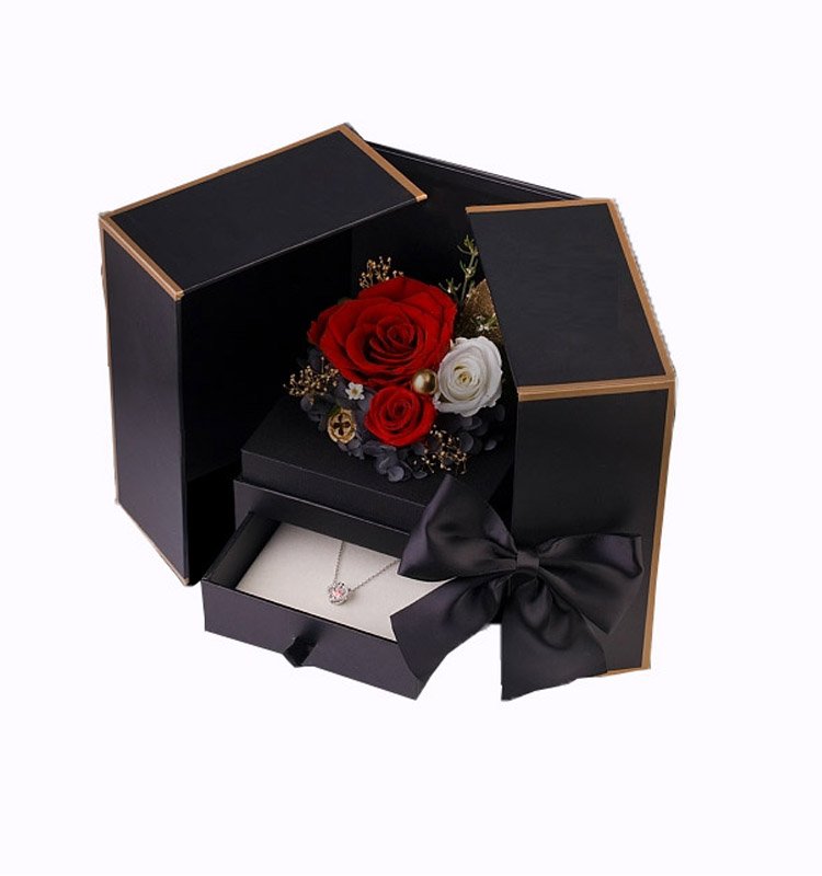 Customized Different Shape packaging flower necklace gift jewelry paper box for Your