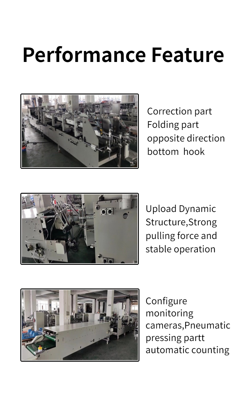 Easy Operation CQT-1300 Folder Gluing Machine for 4 Corner Box and 6 Corner Paper Box