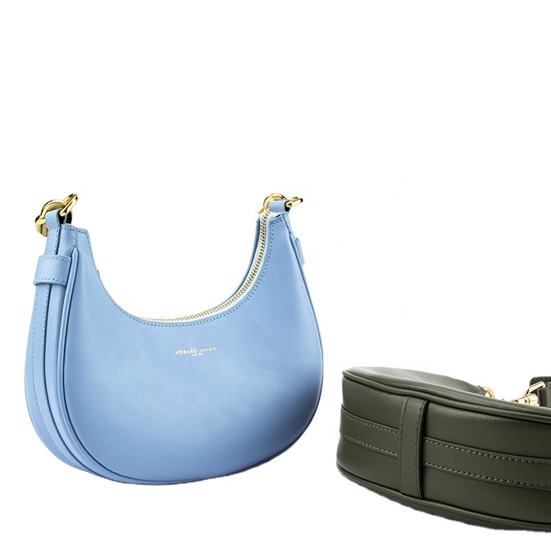 Ladies Bag Leather Handbags New Underarm Blue Leather Hand Bag For Women And Ladies Handbag