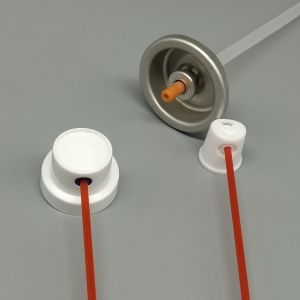 Versatile WD-40 Lubricant Valve for Household and DIY Applications with Secure Straw Storage and 360-Degree Spraying Capability