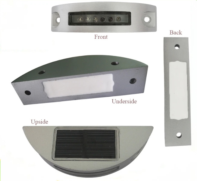 Aluminum Road Safety Products Semi Circle Waterproof LED Cat Eyes