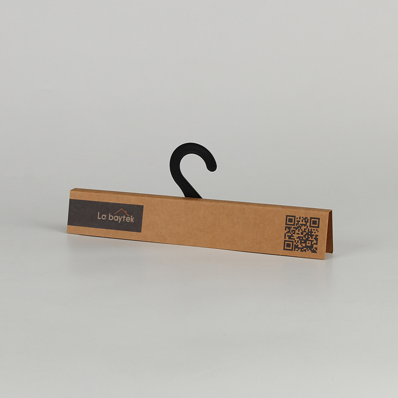 Eco Friendly Custom Printed Natural Brown 400gsm Kraft Paper Hanger Sample Card For Fabric