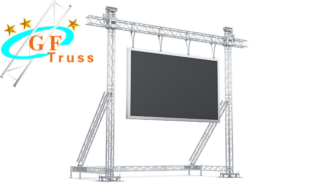 6061 T6 Aluminum Stage Gate Triangle Lighting Truss For LED Screen Cabin