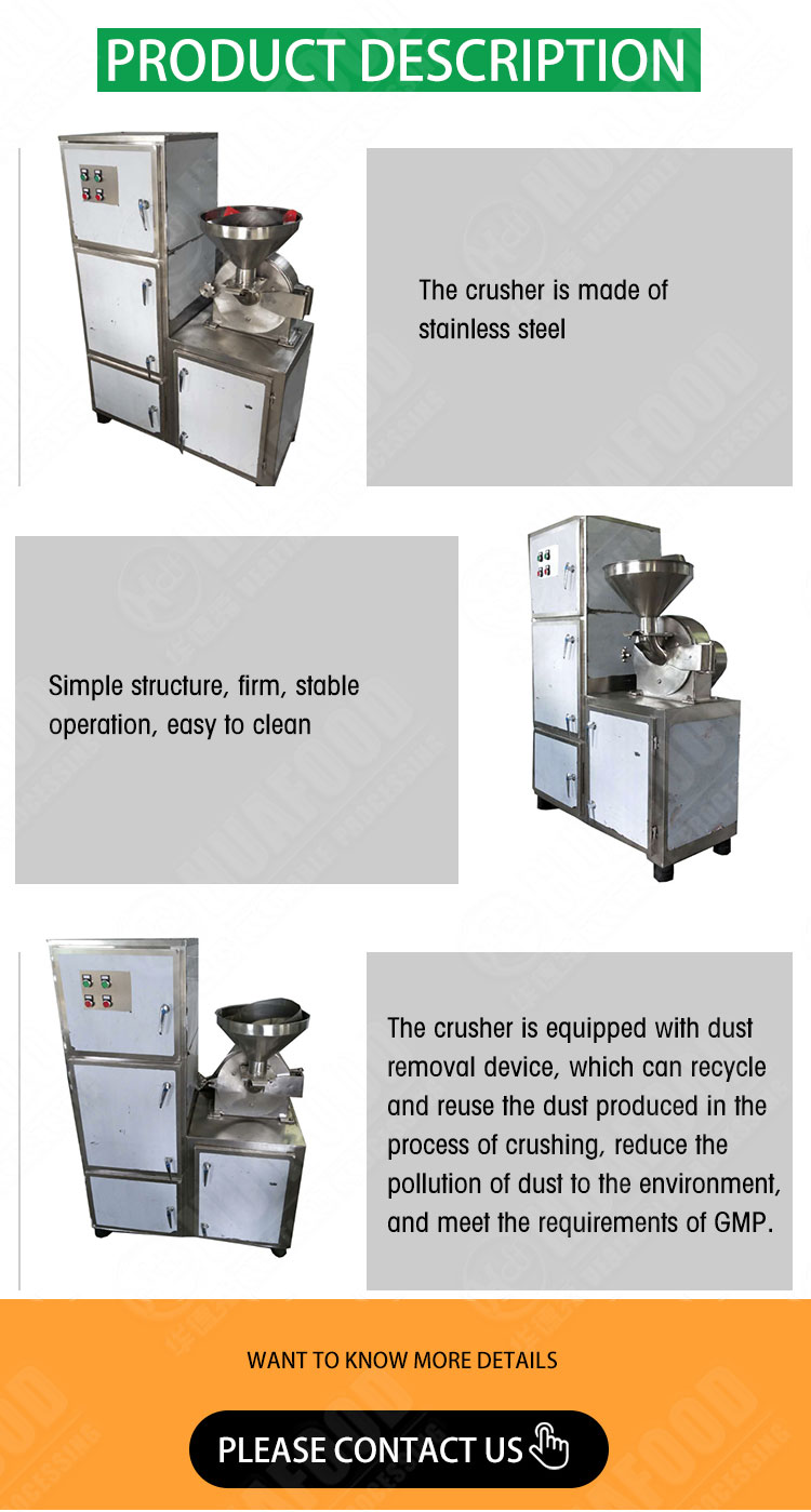 Cassava Food Grinding Machine For Dried Material Tapioca Flour Mills