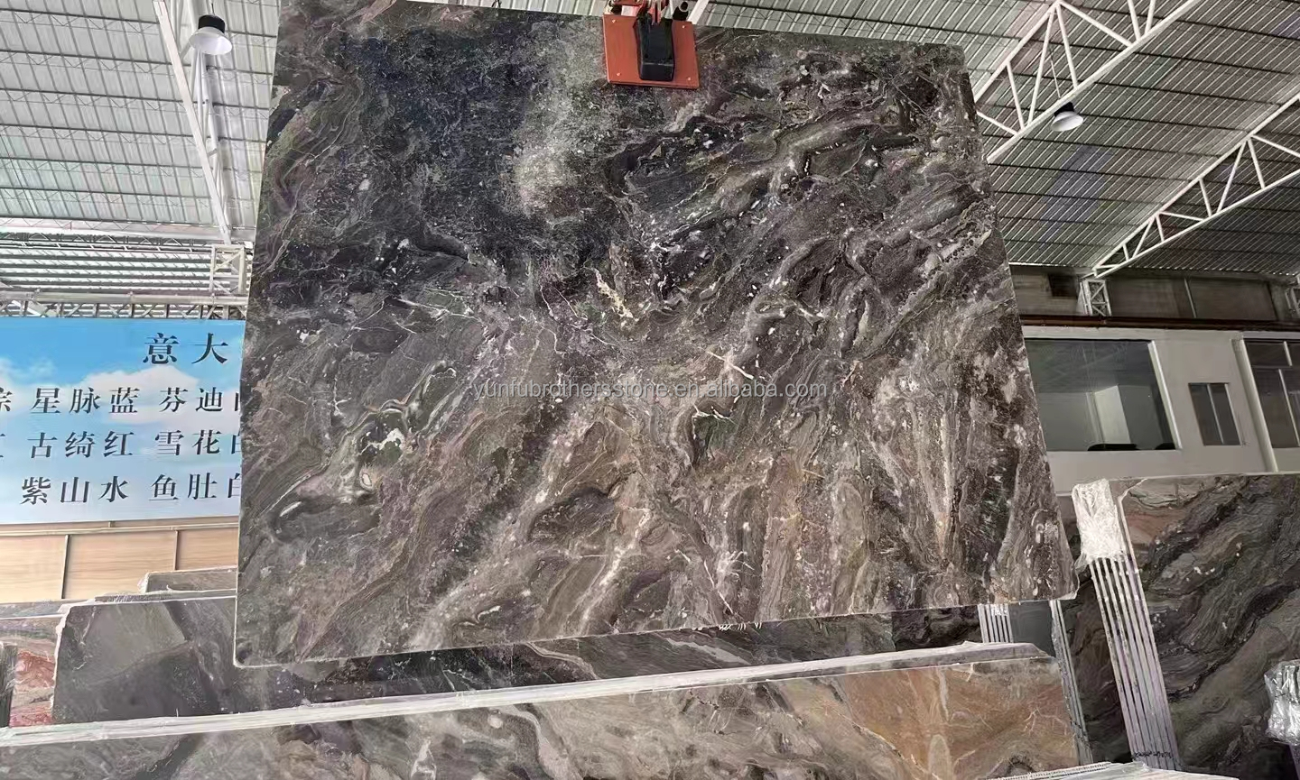 Venice Brown Calcite Stone Ideal for Round Dining Table Set and Home Furniture