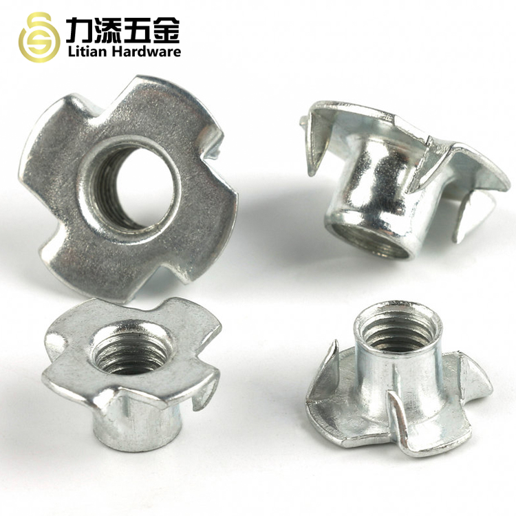 DIN1624 Wood Insert Lock Nut , M8 Tee Nuts For Wood Grade 12.9