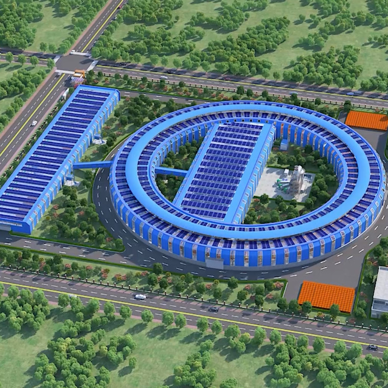 Rotary Kiln Automatic Brick Plant With Capacity Of 100000 Bricks Per Day