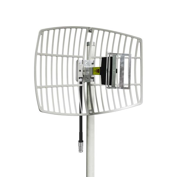 50W White Waterproof SMA Connector WiFi Tower Telecommunication Parabolic Dish