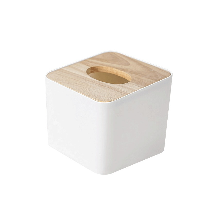 PP Bamboo Tissue Box Hotel Guest Room Supplies Printing Logo
