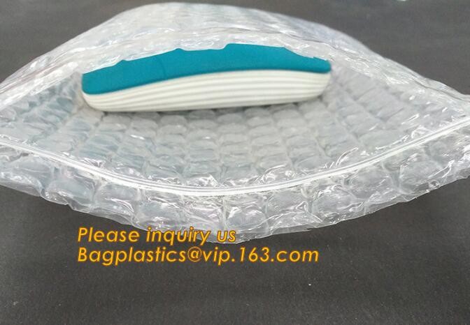 air mail metallic holographi rose gold bubble padded mailer / Zip lockkk bubble bag/ slider bubble bag,Holographic Factory