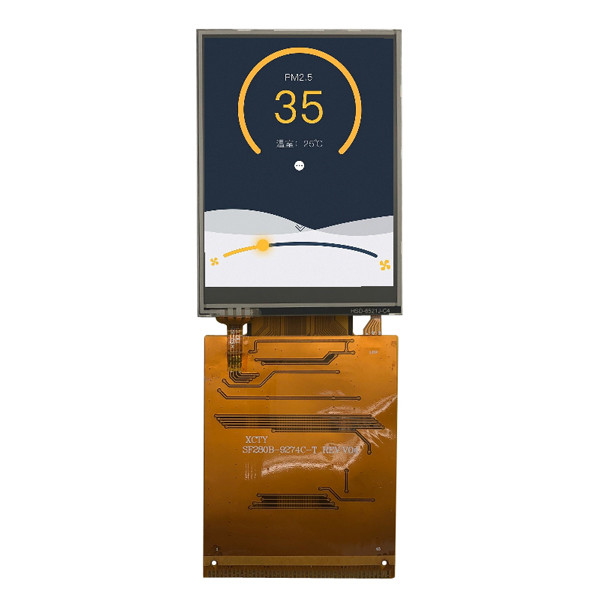2.8 Inch QVGA 240x320 Dots Resolution Industrial TFT Display Module Portrait Mode IPS Full Viewing Angle