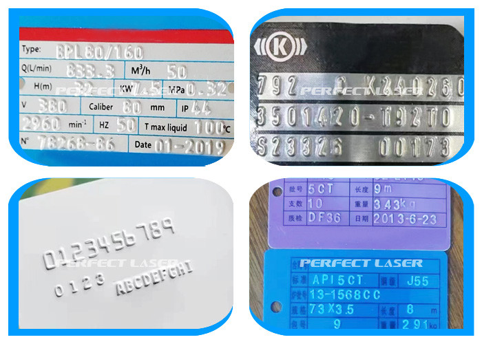 Portable Automatic Nameplate Embossing Machine For Metal SS Iron Zinc Alloy Brass Aluminum