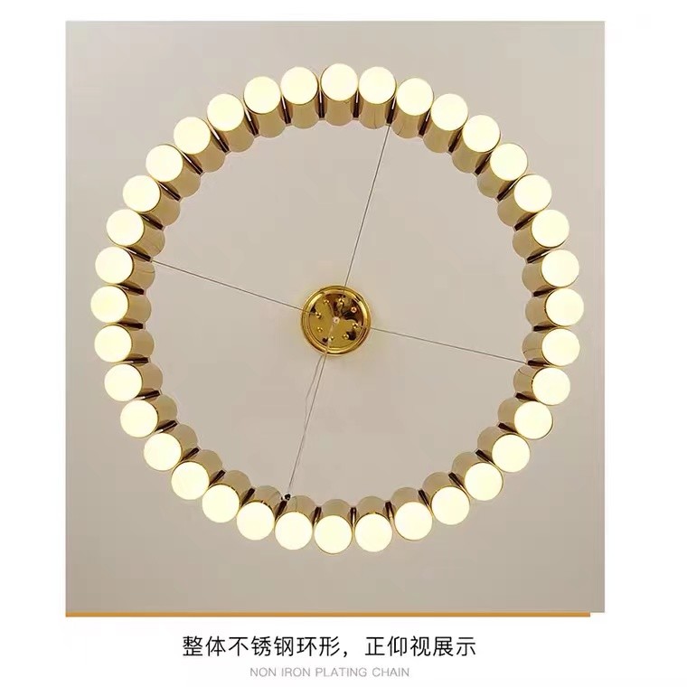 Creative luxury golden iron chandelier restaurant decoration Living Room Carousel Pendant Light(WH-MI-357)