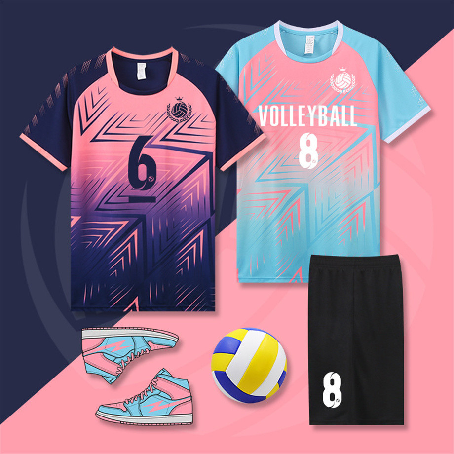 Volleyball Uniform Suit For Men And Women Custom Printed Summer Quick-drying Breathable Volleyball Jersey