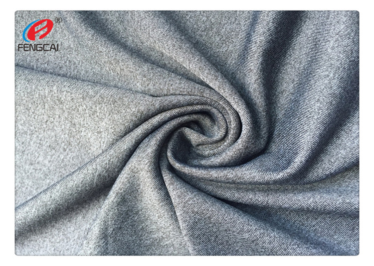 Weft Knitted Stretch Polyester Spandex Fabric For Jersey T Shirt