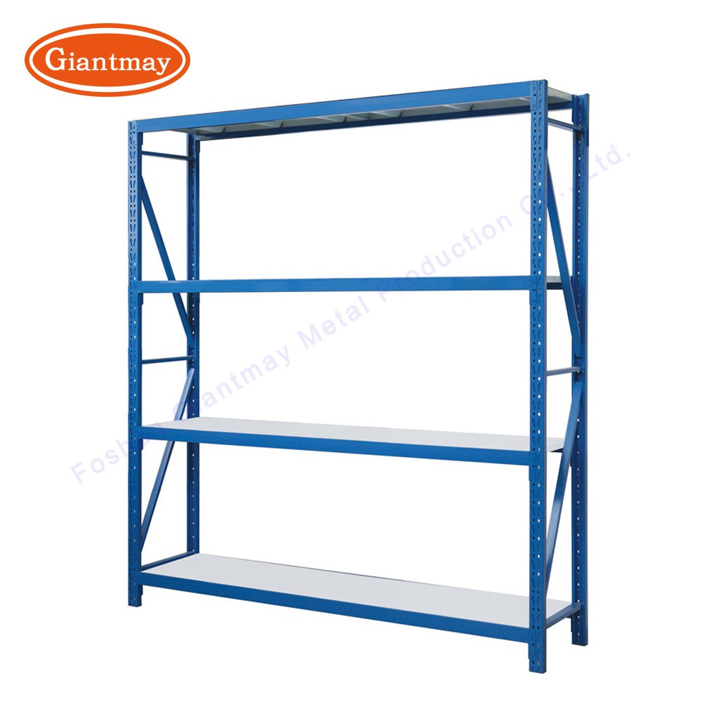 Powder Coated Retail Display Racks Medium Duty Product Storage Tool Warehouse System Shelves