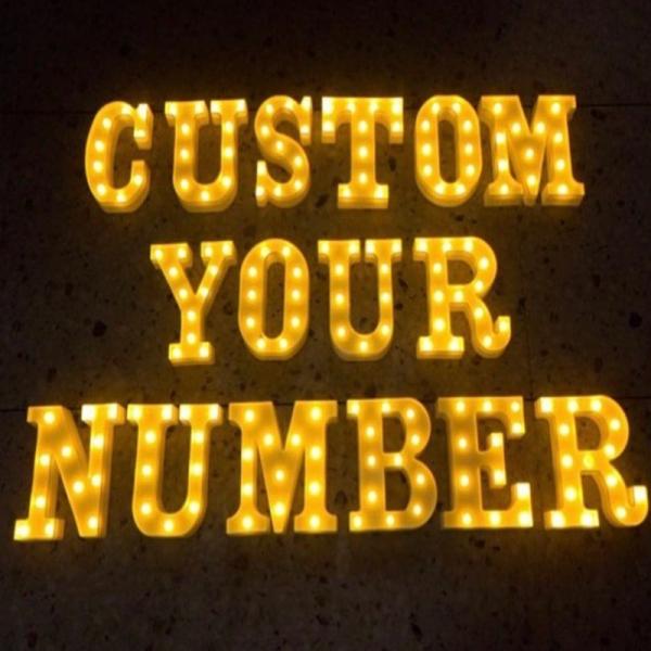 28C Marry Me Giant Light Up Letters for Custom Colorful Marquee Alphabet Number