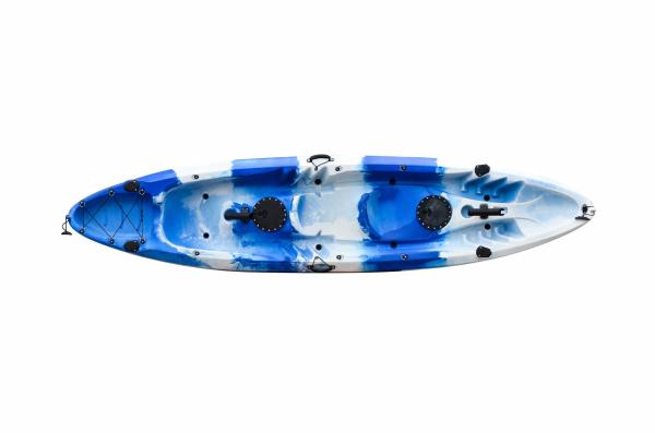 LLDPE Double Recreational Touring Kayak , Two Person Fishing Open Water Kayak