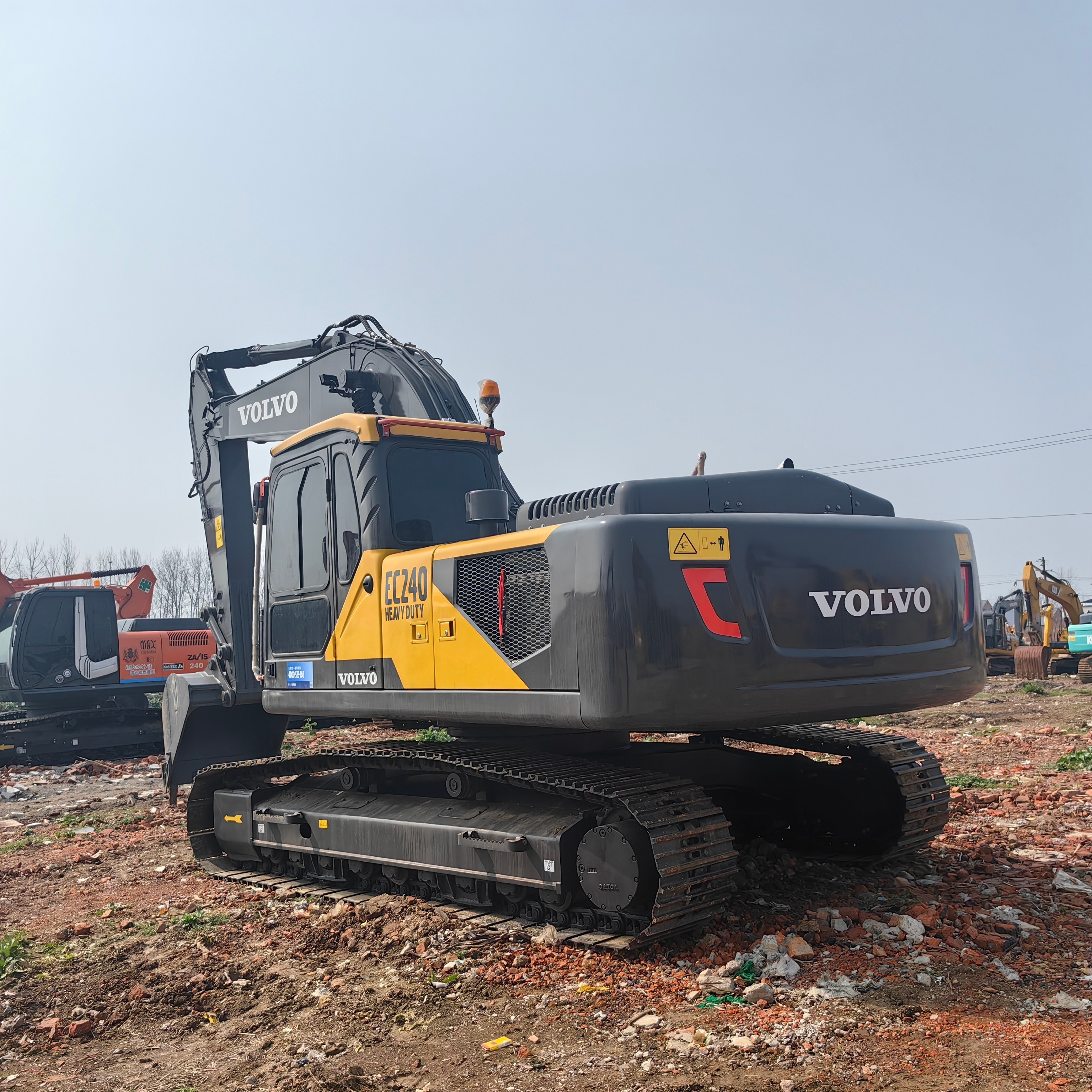 Sweden Imported EC240 Used Volvo Earthwork Excavators Hydraulic 24 Ton Mining Digging