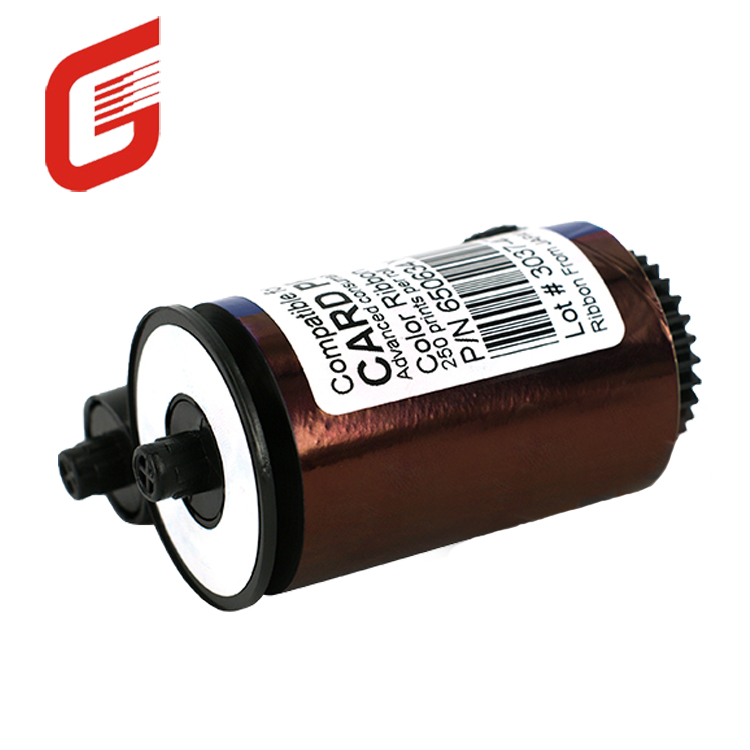 250 Prints/roll Ribbon Compatible with IDP Smart-30S 30D 50S 50D 50L Card Printer